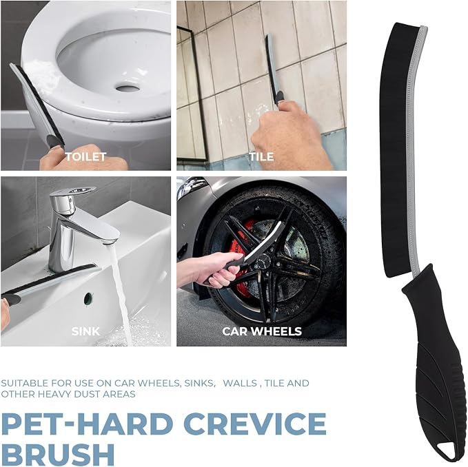 3Pcs Cleaning Brush- Includes 1 Soft Bristle Cleaning Brush, 2 Hard Crevice - Image 6