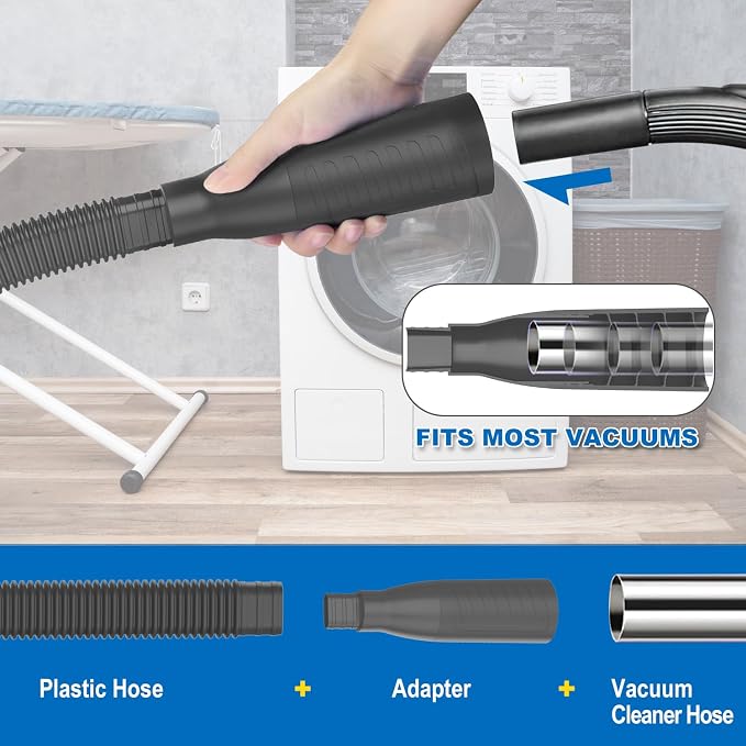 Dryer Vent Cleaner Kit Vacuum Hose Attachment, Quickly Removes Lint, Cleaning - Image 3