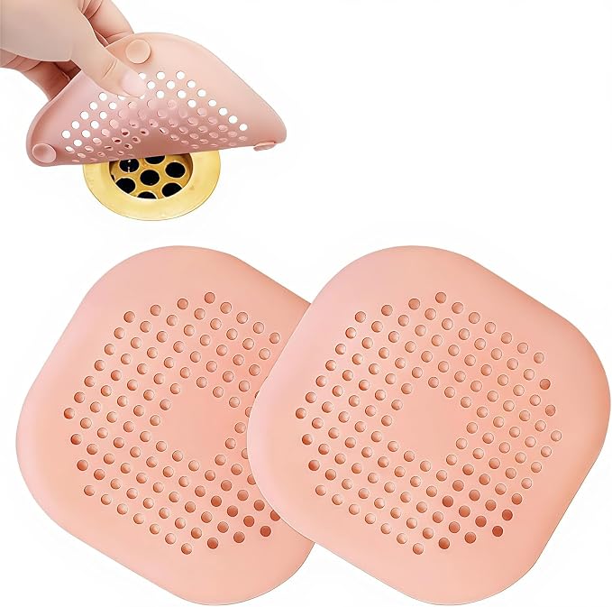 2-piece Anti Clogging Drain clamp Set, Silicone Shower Drain Cover by Unknown