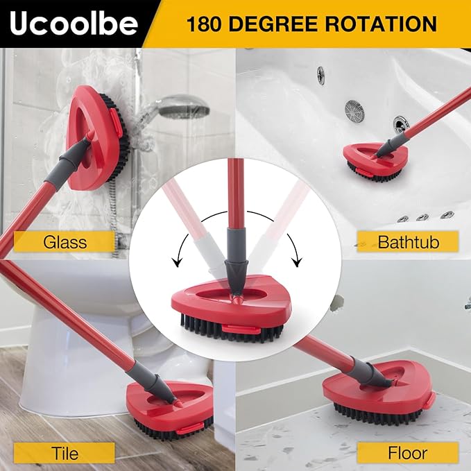 2 Pack Upgraded Spin Mop Scrub Brush Replace Head Compatible - Image 4