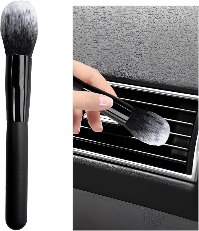 Car Interior Dust Brush, Soft Scratch Free Auto Detailing Brushes, Universal by Dickno