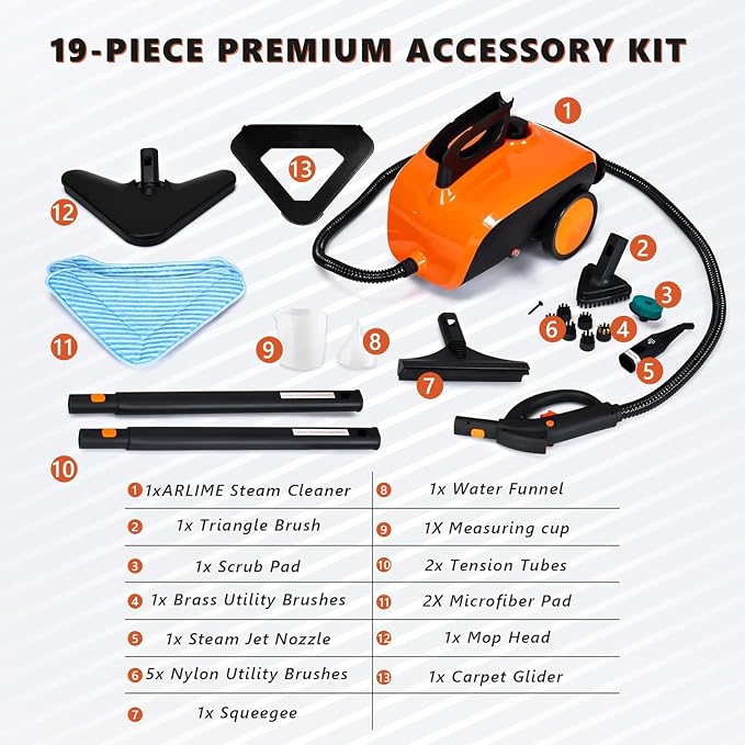 ARLIME Multi-Purpose Steam Cleaner - Image 8