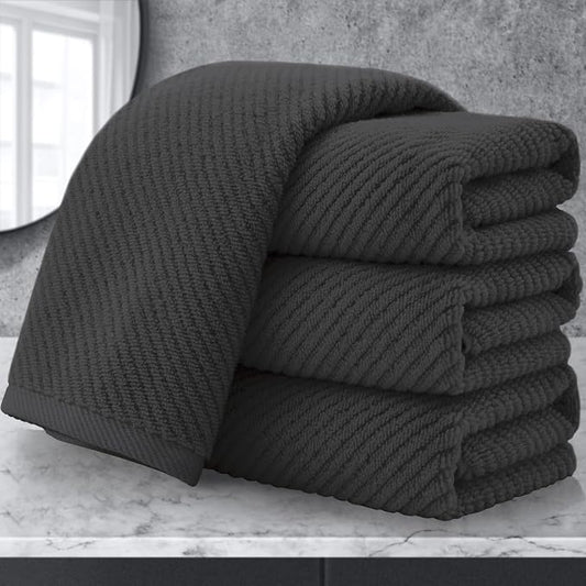VOOVA & MOVAS Gray Hand Towels for Bathroom, Large 18" x 28" by VOOVAMOVAS