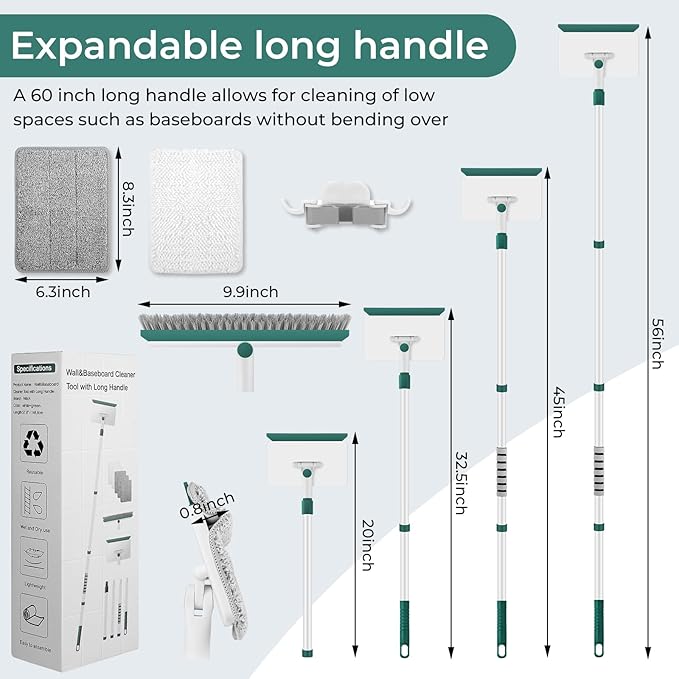 Baseboard Cleaner Tool with Handle - Image 2