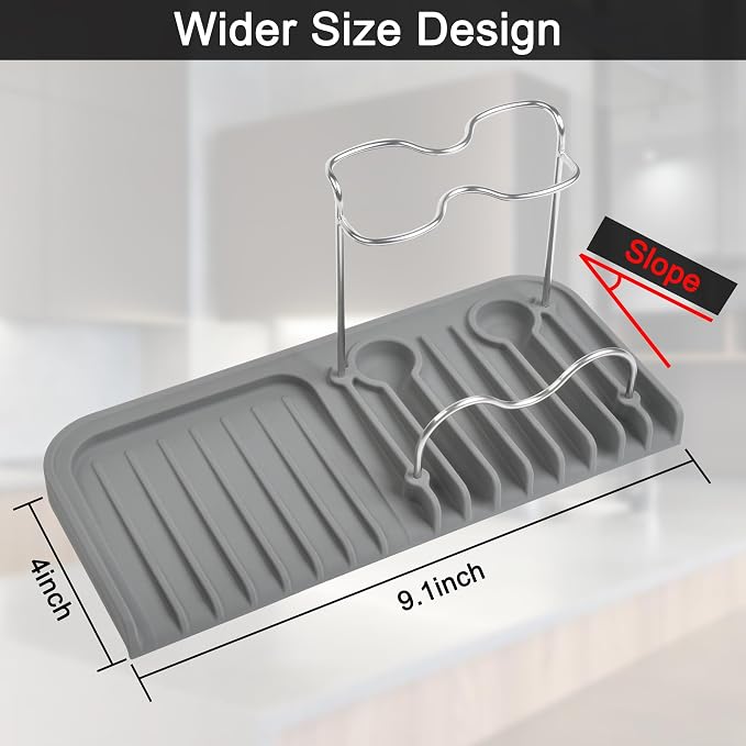 Sponge holder for kitchen sink caddy accessories gadgets, dish soap brush - Image 3