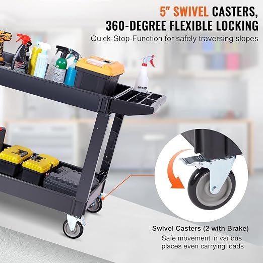 Simpli-Magic Rolling Utility Cart on Wheels, Heavy Duty Tool - Image 5