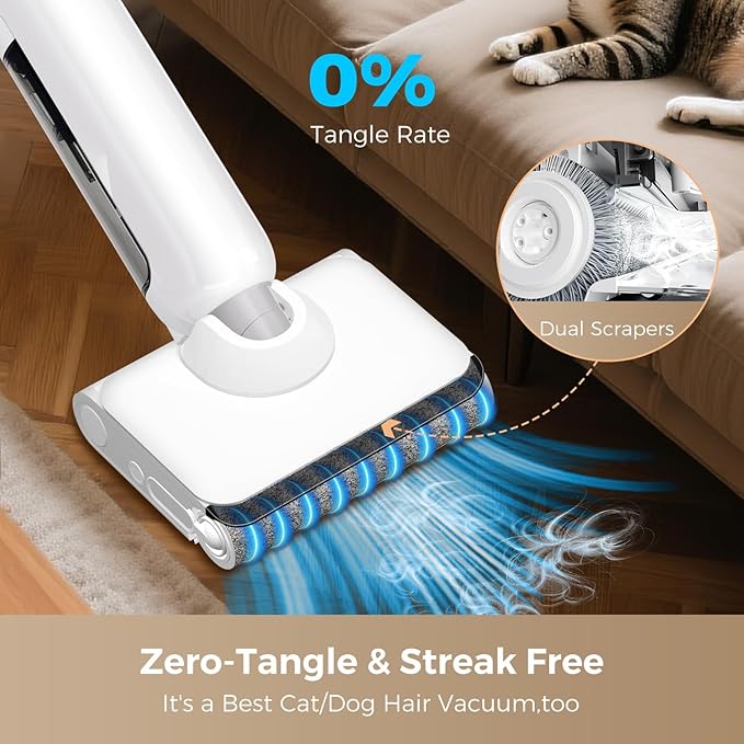 Wet Dry Vacuum Cleaner, 17000Pa Cordless Vacuum Mop Combo - Image 4