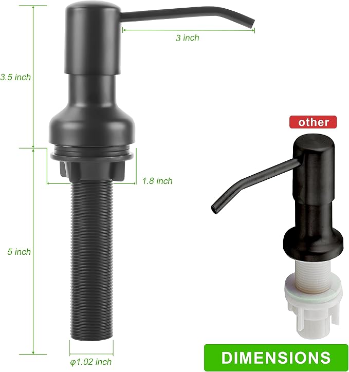 Soap Dispenser for Kitchen Sink, Sink Soap Dispenser - Image 5