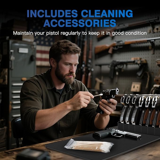 MoKo Pistol Rack for Gun Safe, Gun Rack Fits Most Handguns, Scratch Resistance - Image 9