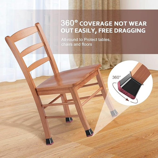 Chair Leg Floor Protectors Square Chair Leg Protectors - Image 2