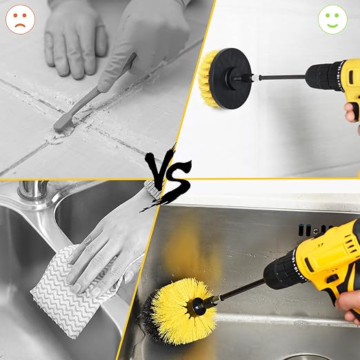 SHIELDPRO 18 Pack Drill Brush Attachment Set, Power Cleaning Scrub Brushes - Image 3