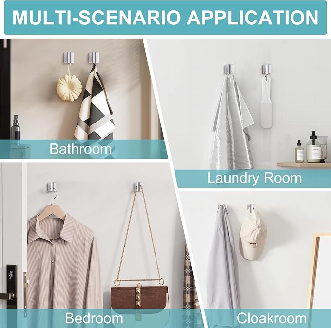 Brushed Nickel Bathroom Hardware Towel Bar Set, 5 Pieces Double Dase Toilet - Image 7