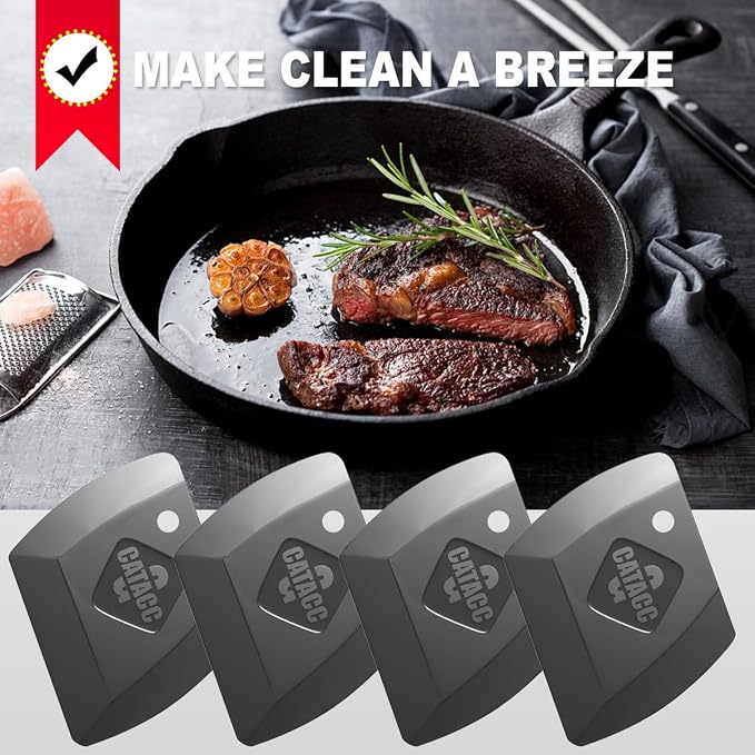 G.CATACC 4-Pack Pan Scrapers, Durable Plastic Dish Scraper Tool - Image 7