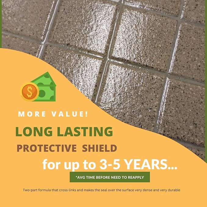 CoverTec GlazeGuard Matte Natural Look Ceramic, Porcelain Tile Grout Sealer - Image 5