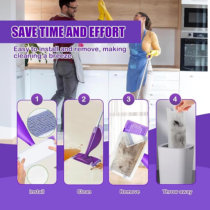40 Pack Disposable Mop Pad Refills - Image 6
