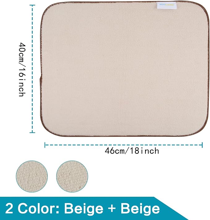SINLAND Microfiber Dish Drying Mat Super Absorbent Dish Drying Pad - Image 2