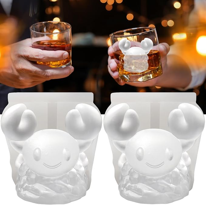 3D Crab Ice Cube Silicone Molds Tray by SIUPER