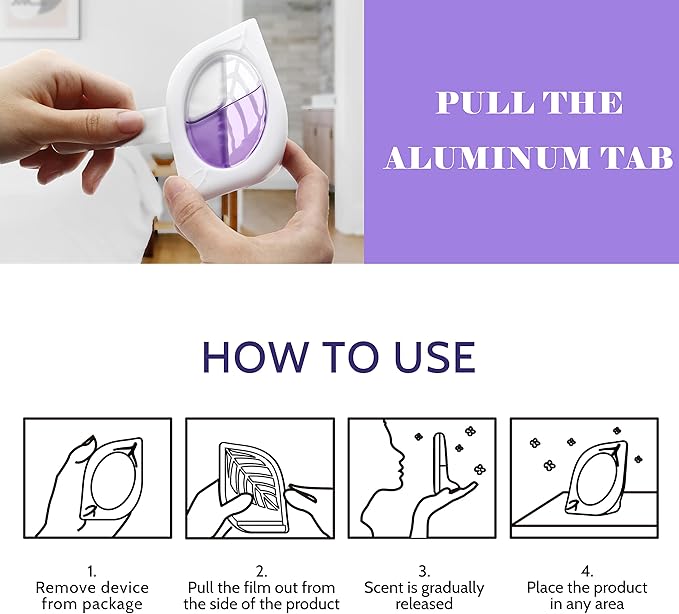 Air Freshener for Home, 4 Pack, Odor Eliminator for Small Area Closets Bathroom - Image 6