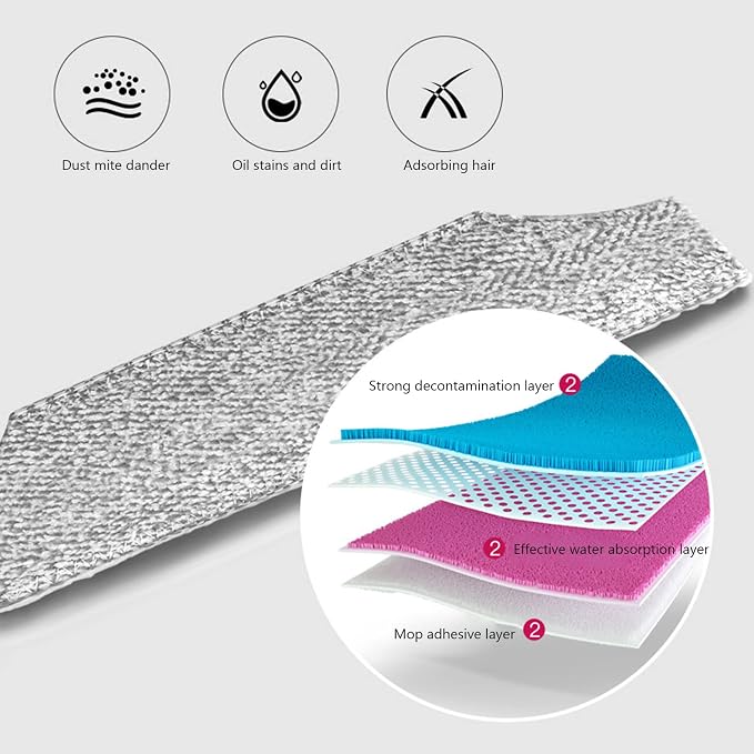 Carpet Sweeper Manual Manual Vacuum Sweeper 2 in 1 Hand Push 180 Degree - Image 7