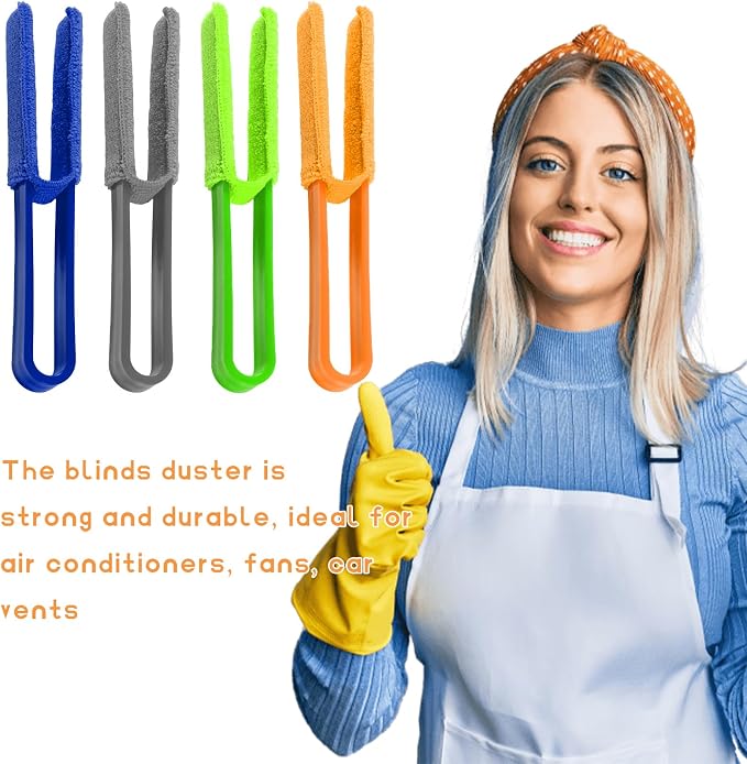 4 PCS Car Blinds Duster, Window Blind Cleaner Duster Brush - Image 6