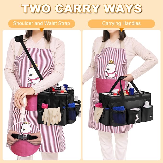 Large Cleaning Caddy For Cleaning Supplies, Cleaning Bag - Image 4