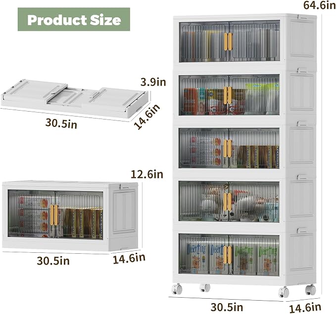 125Gal Stackable Plastic Storage Bins - Image 3