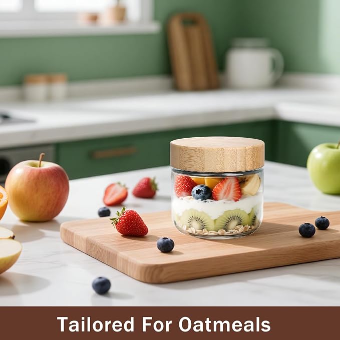 OcePor 4 Pack 10oz Glass Jars - Image 5