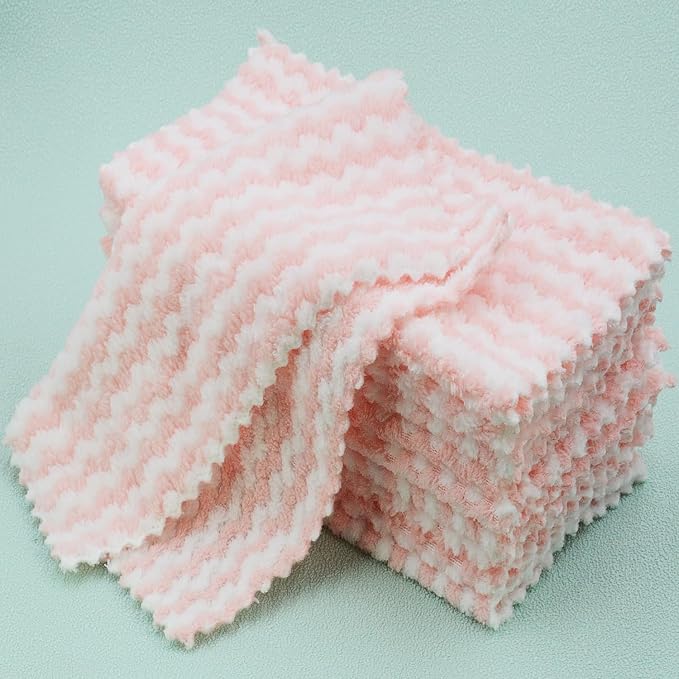 10PACK Kitchen Cleaning Cloths, Microfiber Dish Cloths: All-Purpose - Image 2