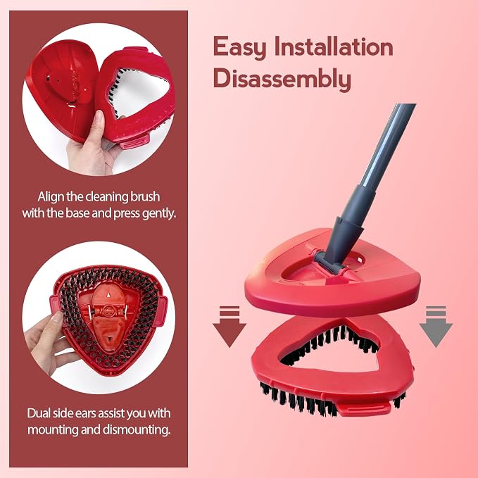 Spin Mop Scrub Brush Head Compatible - Image 4