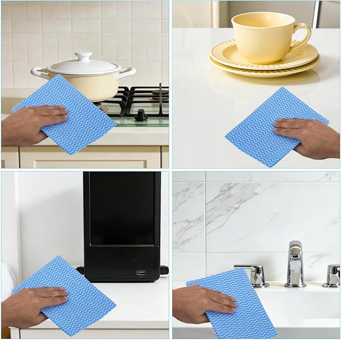 Disposable Kitchen Cleaning Towel Disposable Dish Cloths, Reusable Wipes Heavy - Image 7