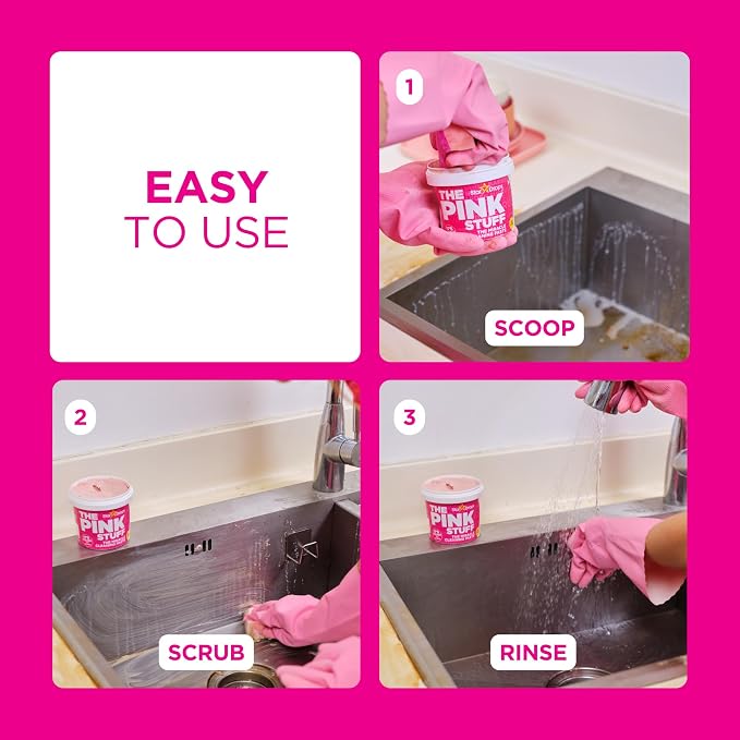 Stardrops - The Pink Stuff Miracle Cleaning Paste & SQeeZY Scrubber Sponge - Image 8