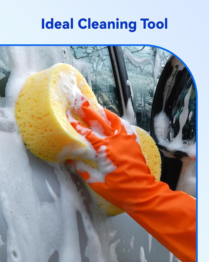 Temede Car Wash Sponge, Large All Purpose Sponges - Image 7