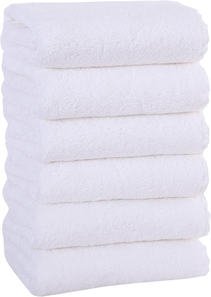 MOONQUEEN 6 Pack Premium Hand Towels by MOONQUEEN