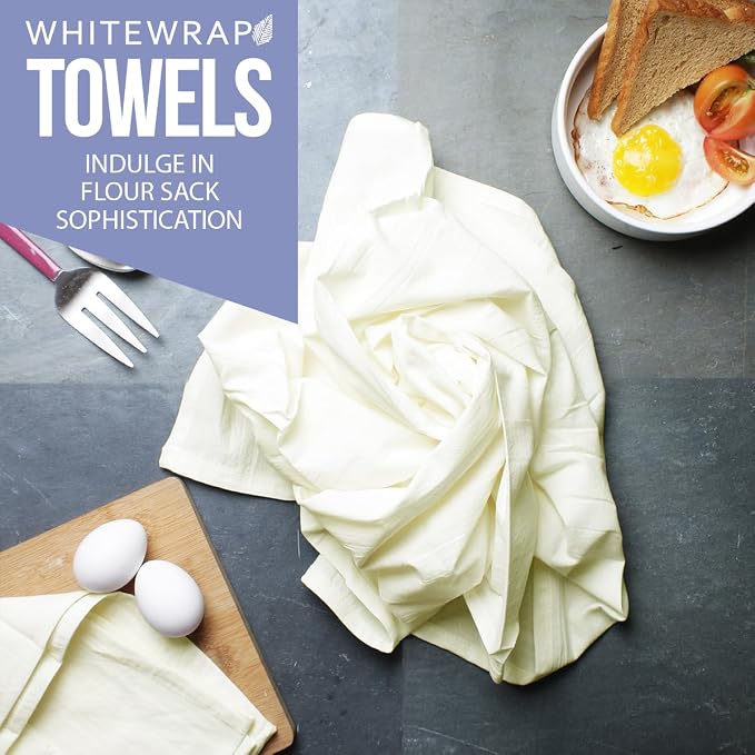 WHITEWRAP Flour Sack Towels| TeaTowel - Image 2