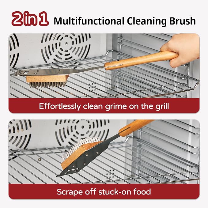 Pizza Oven Brush, 16.9 Inch Grill Cleaning Brush - Image 6