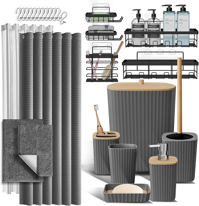 Clara Clark Bathroom Accessories Set by ClaraClark