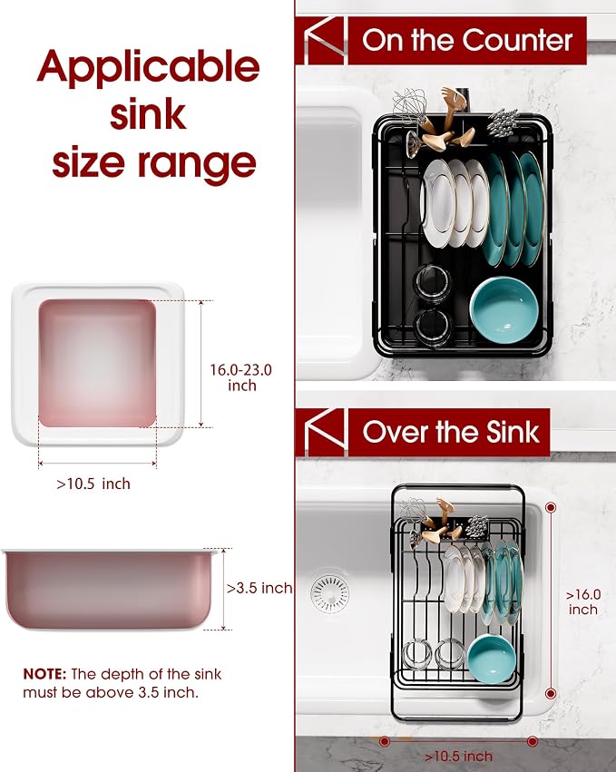 Dish Drying Rack in Sink - Image 2