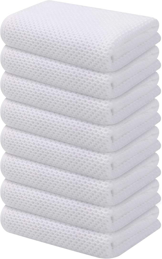 Kitinjoy 100% Cotton Waffle Weave Kitchen Hand Towels by Kitinjoy