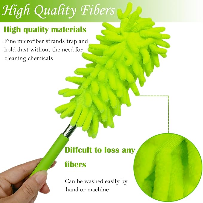 M-Jump 3 Pack Retractable Long-Reach Washable Duster - Image 3