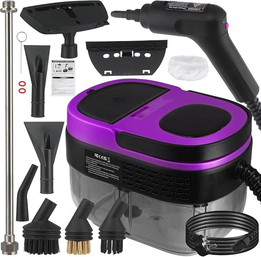Steam Cleaner, 3-Level Adjustable Handle, 15s Heat-Up, 1.69 Quarts Tank by CKductpro