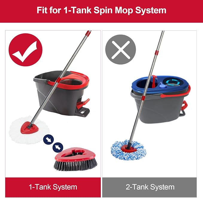 Spin Mop Scrub Brush Head Compatible - Image 2
