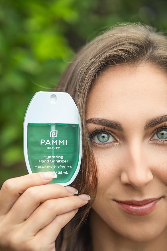 PAMMI Power Mist Hydrating Hand Sanitizer Spray, Portable Travel Size Pocket - Image 7