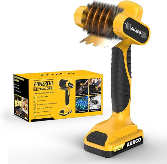 21V Electric Grill Brush, Heavy-Duty Cordless BBQ Cleaner by AUXCO