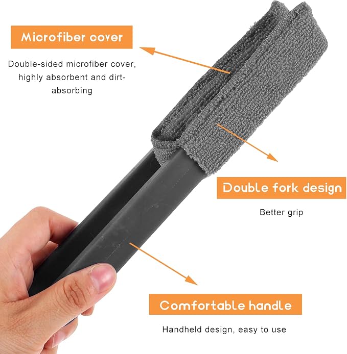2 PCS Car Blinds Duster, Window Blind Cleaner Duster Brush - Image 3