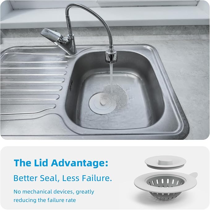 4 Pack Silicone Kitchen Sink Drain Catcher - Image 5