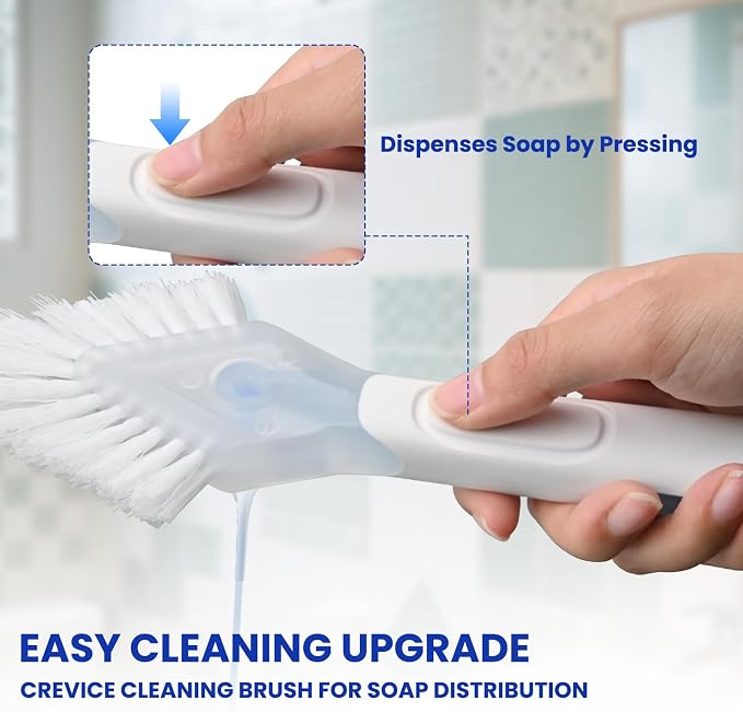 RIMAY Hard Bristle Crevice Cleaning Brush - Image 3