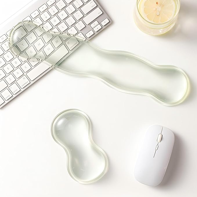 Gel Keyboard Wrist Rest Set, Ergonomic Keyboard Mouse Wrist Rest - Image 8