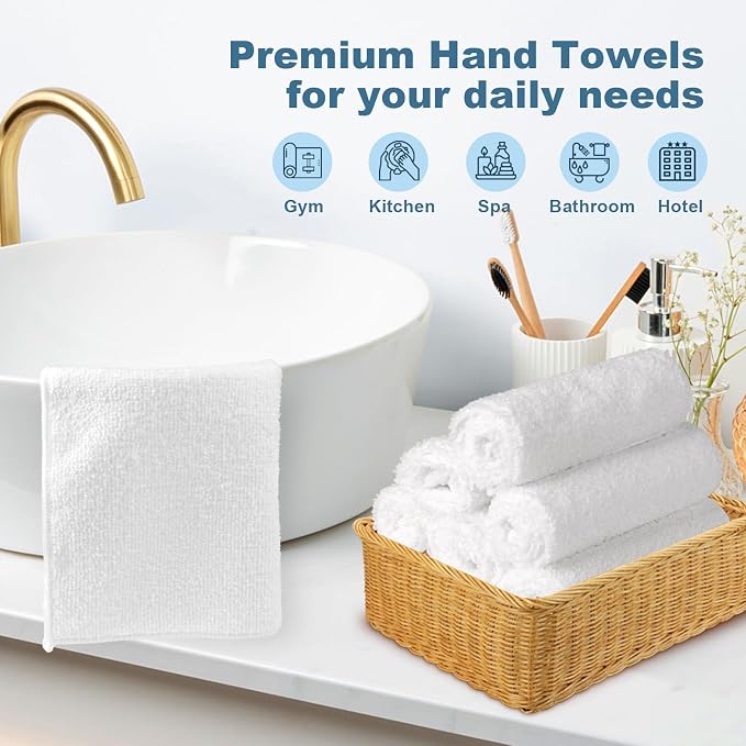 HOMEXCEL Microfiber Washcloths Towel Pack of 50, Hotel and Spa, Fast Drying - Image 4