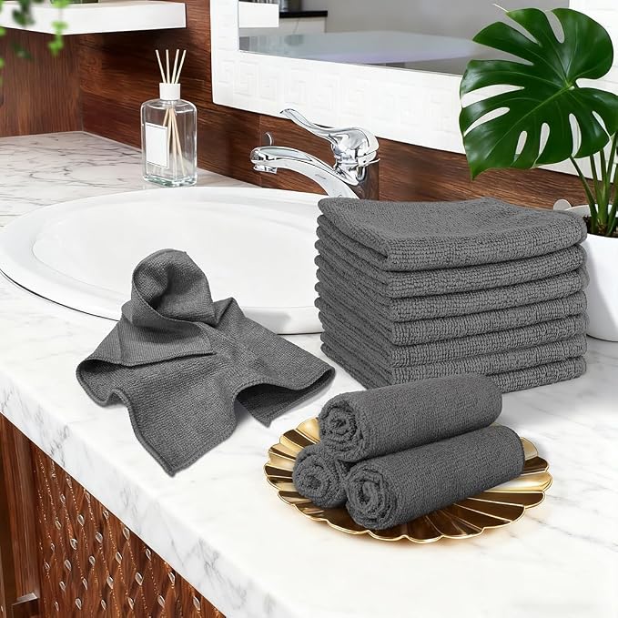 Orighty Washcloths Towels Set 10 Pack, Highly Absorbent and Soft Feel - Image 8