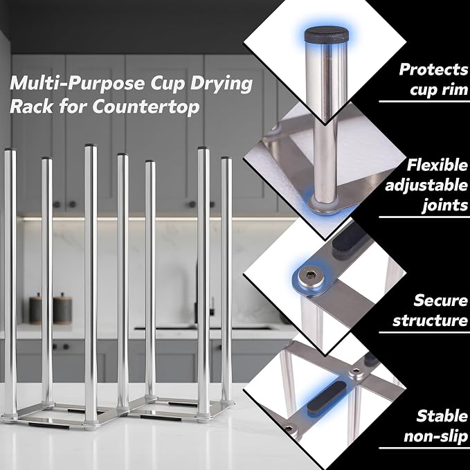 Water Bottle Drying Rack, Cup Drying Rack - Image 2